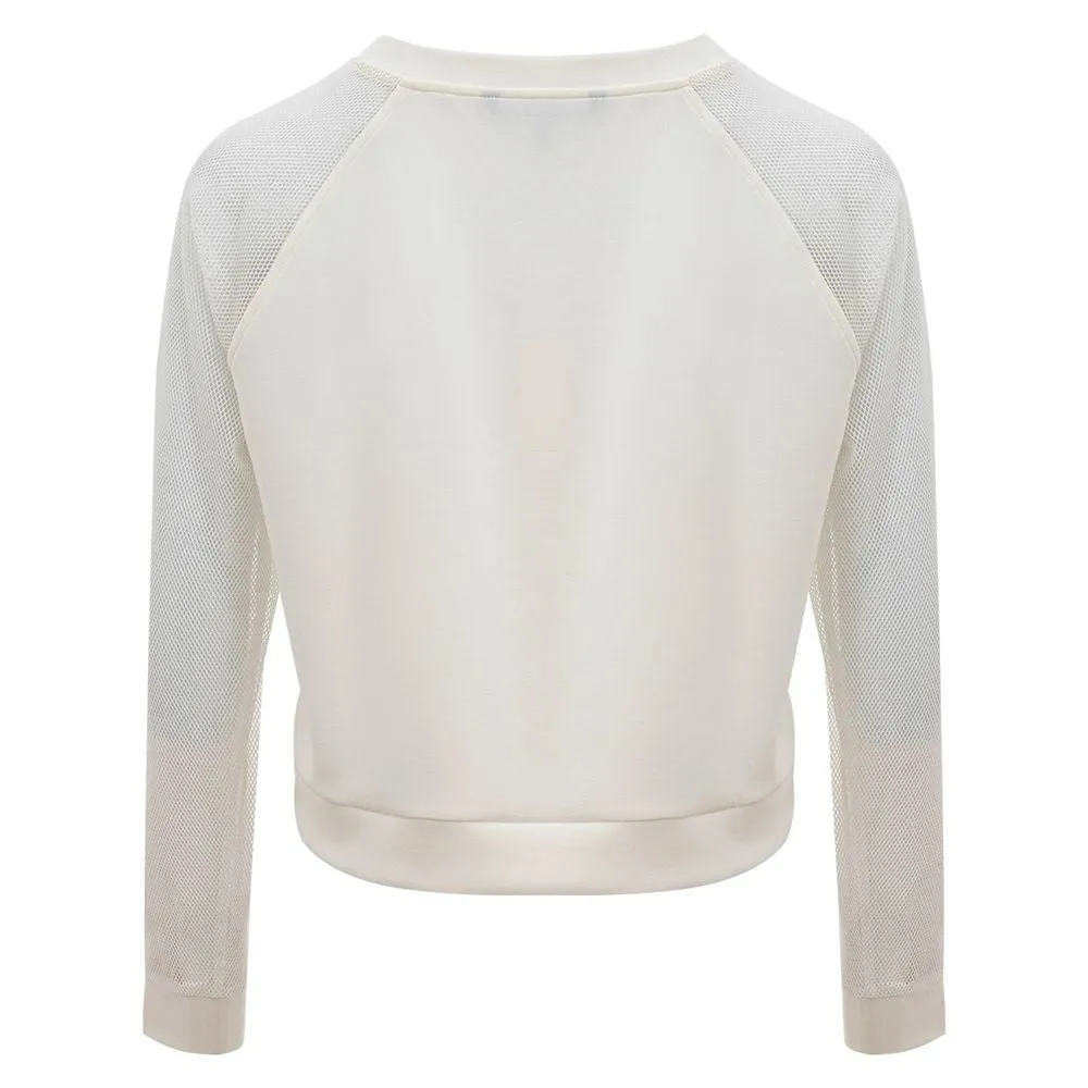 Armani Exchange Elegant White Polyamide Sweater