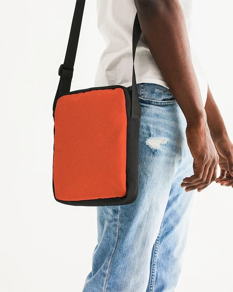 Bright Red Orange Messenger Pouch | Bright Pure Red Orange | C0M88Y100K0