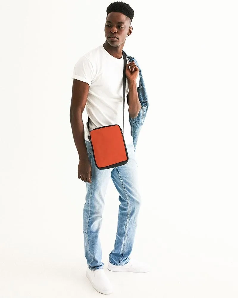 Bright Red Orange Messenger Pouch | Bright Pure Red Orange | C0M88Y100K0