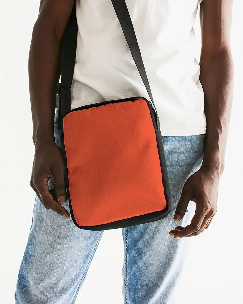 Bright Red Orange Messenger Pouch | Bright Pure Red Orange | C0M88Y100K0