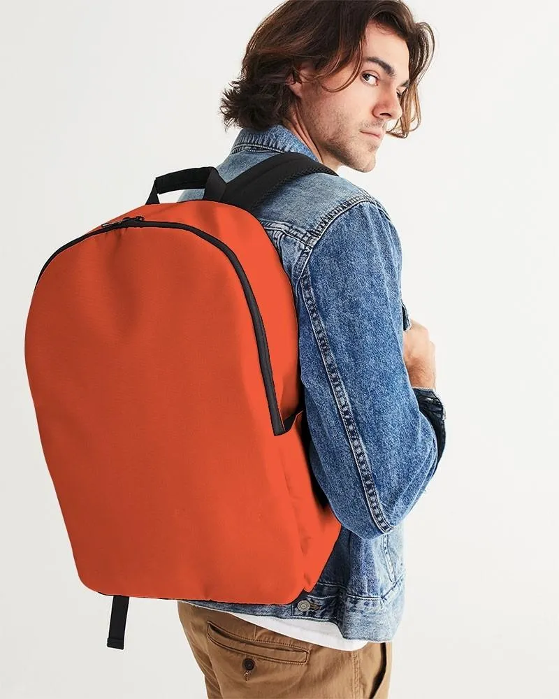 Bright Red Orange Waterproof Backpack | Bright Pure Red Orange | C0M88Y100K0