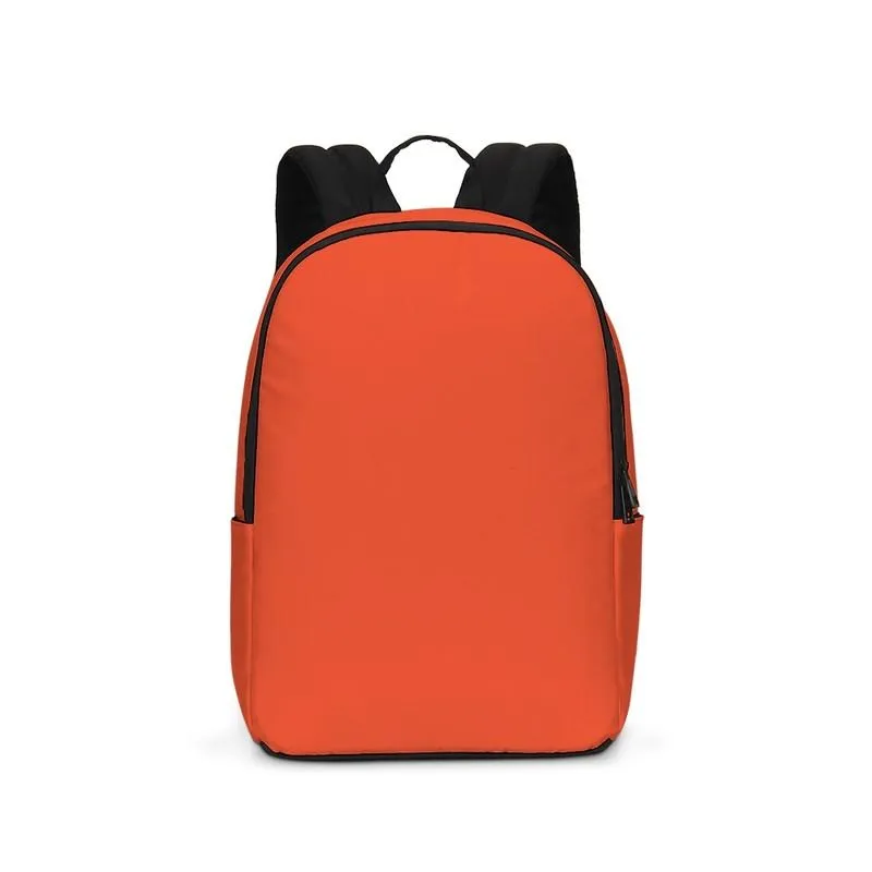 Bright Red Orange Waterproof Backpack | Bright Pure Red Orange | C0M88Y100K0