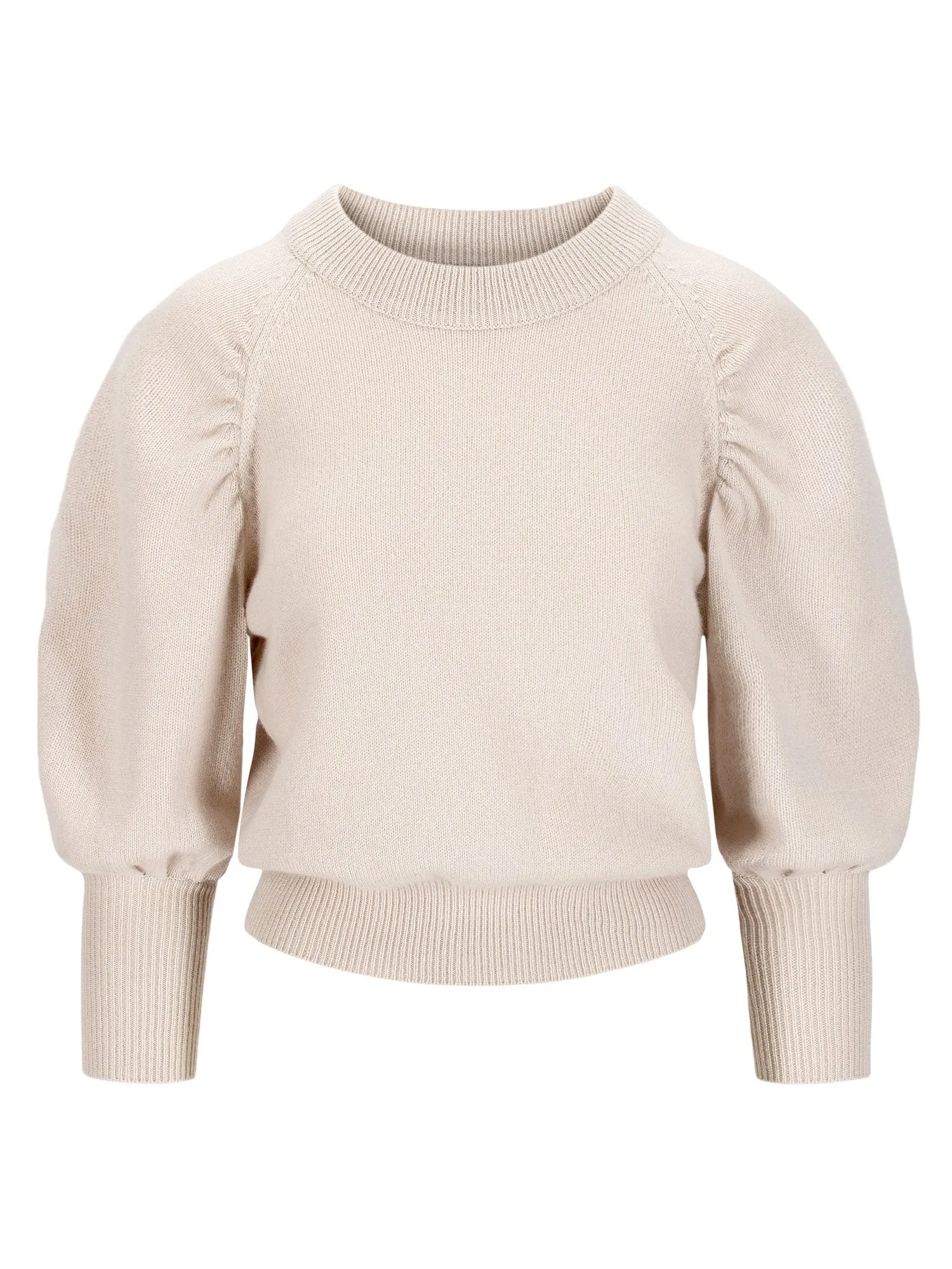 Cashmere sweater  "Aurora" - pearl