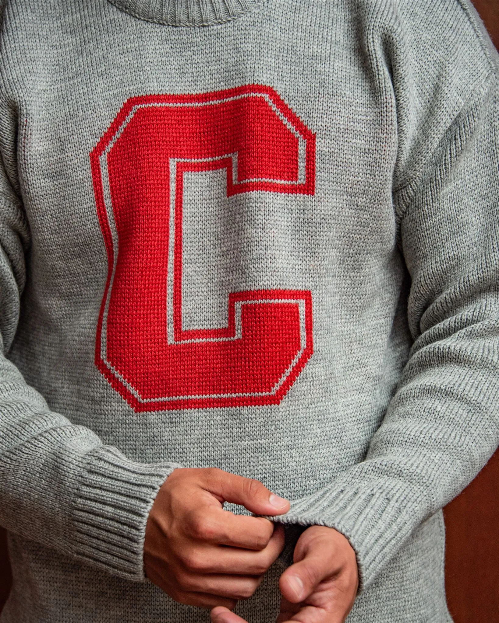 Cornell University Men’s Merino Wool Submariner Crew-Neck Sweater