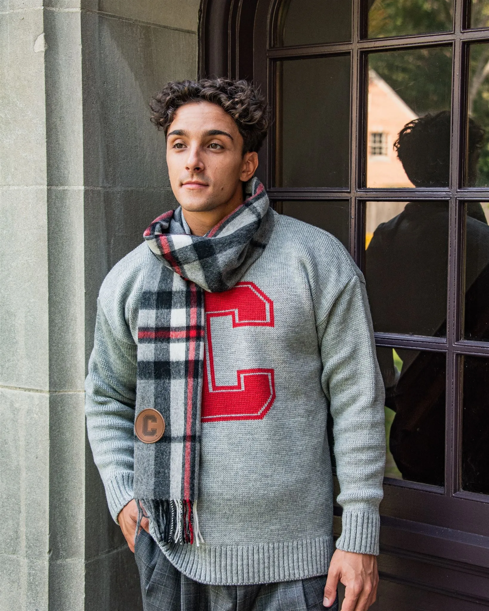Cornell University Men’s Merino Wool Submariner Crew-Neck Sweater