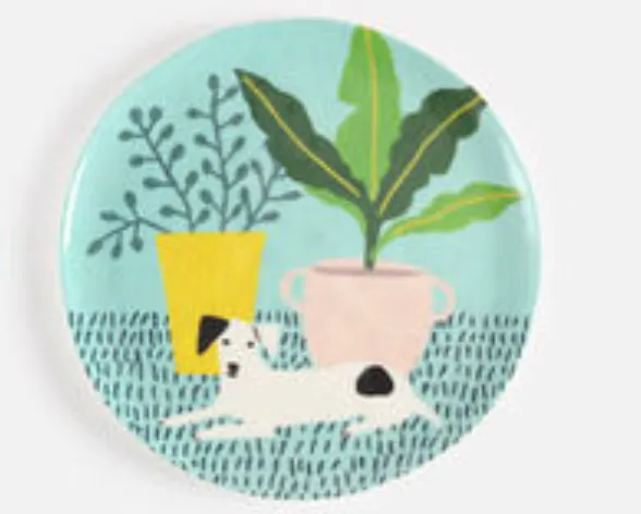 Dog Melamine Plate, 6 styles