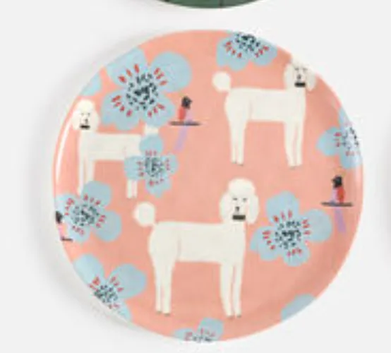 Dog Melamine Plate, 6 styles