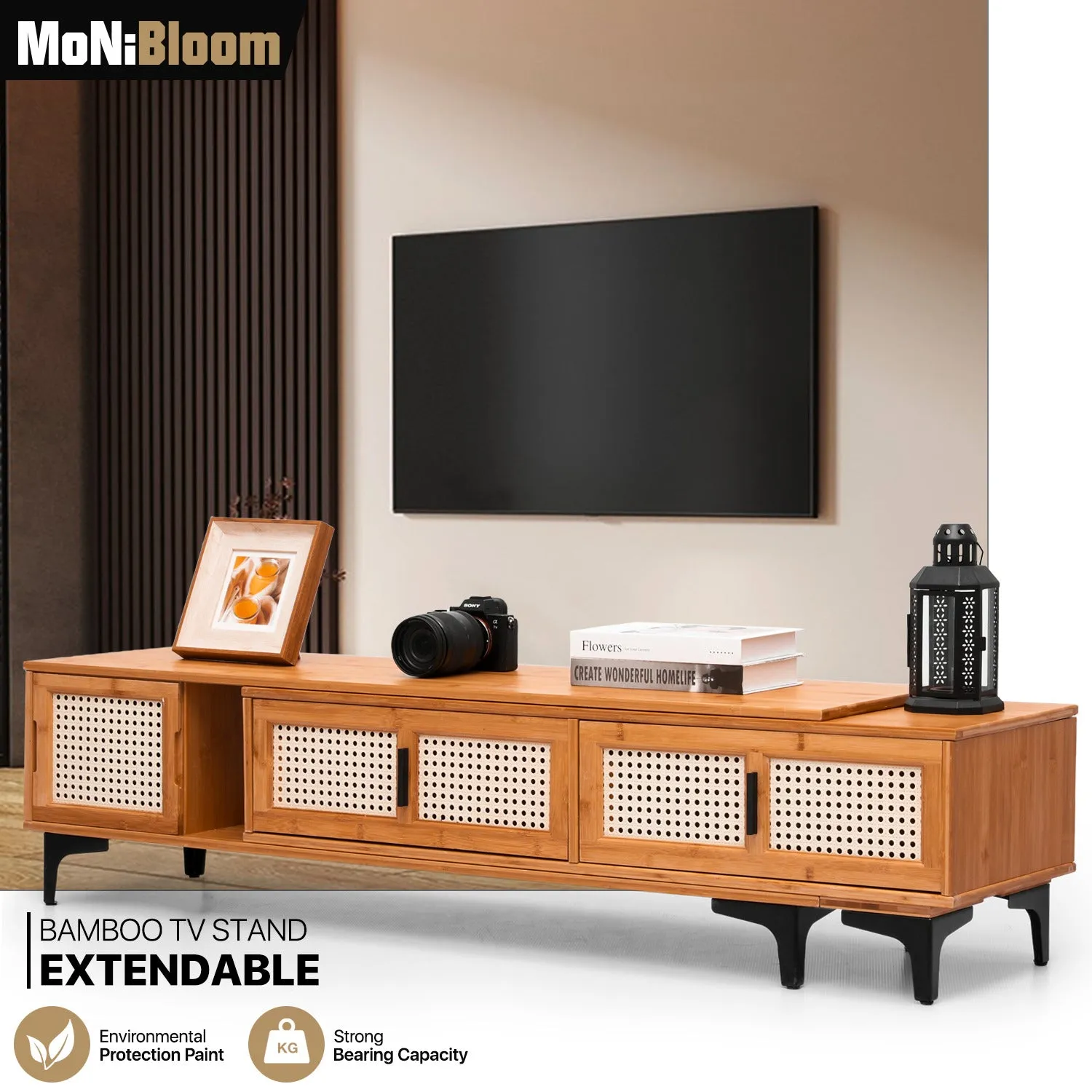 Extendable TV Stand - Brown