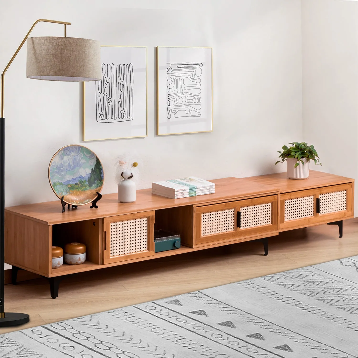 Extendable TV Stand - Brown