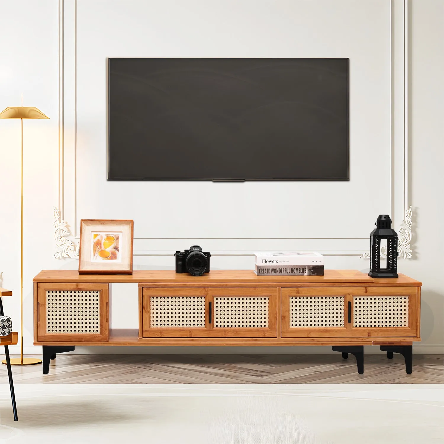 Extendable TV Stand - Brown