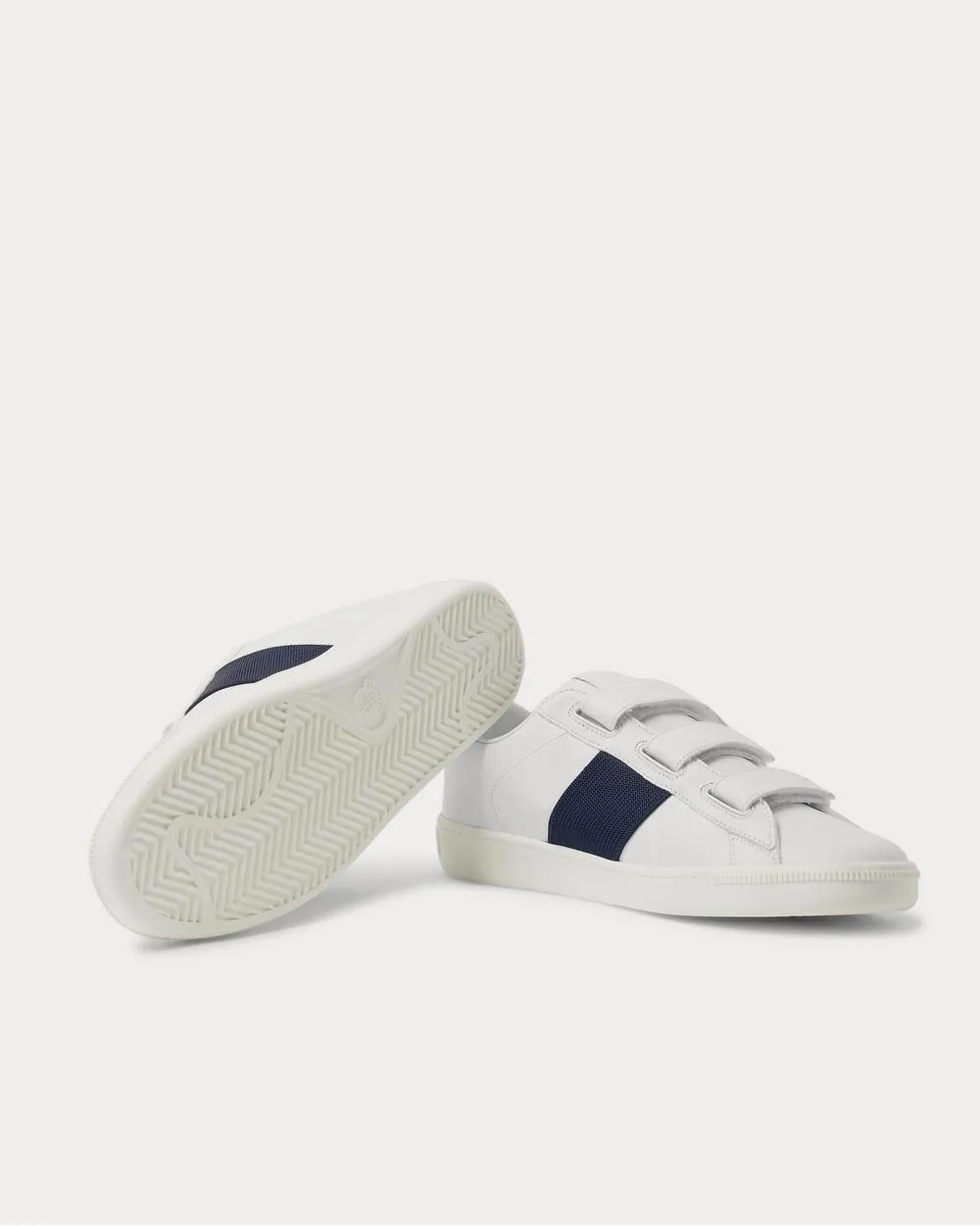 Fragment Webbing-Trimmed Leather  White low top sneakers