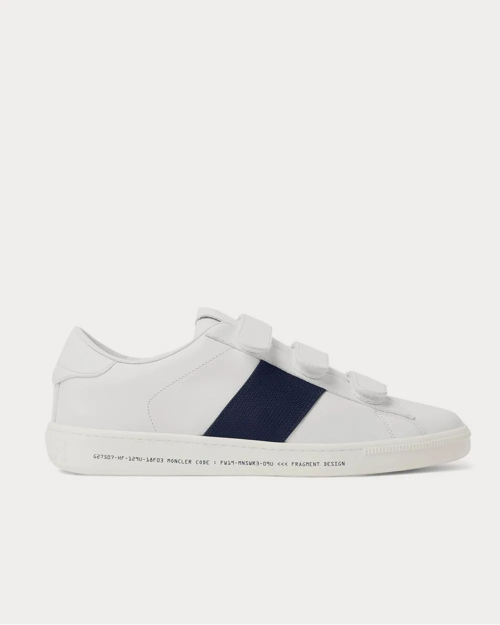 Fragment Webbing-Trimmed Leather  White low top sneakers