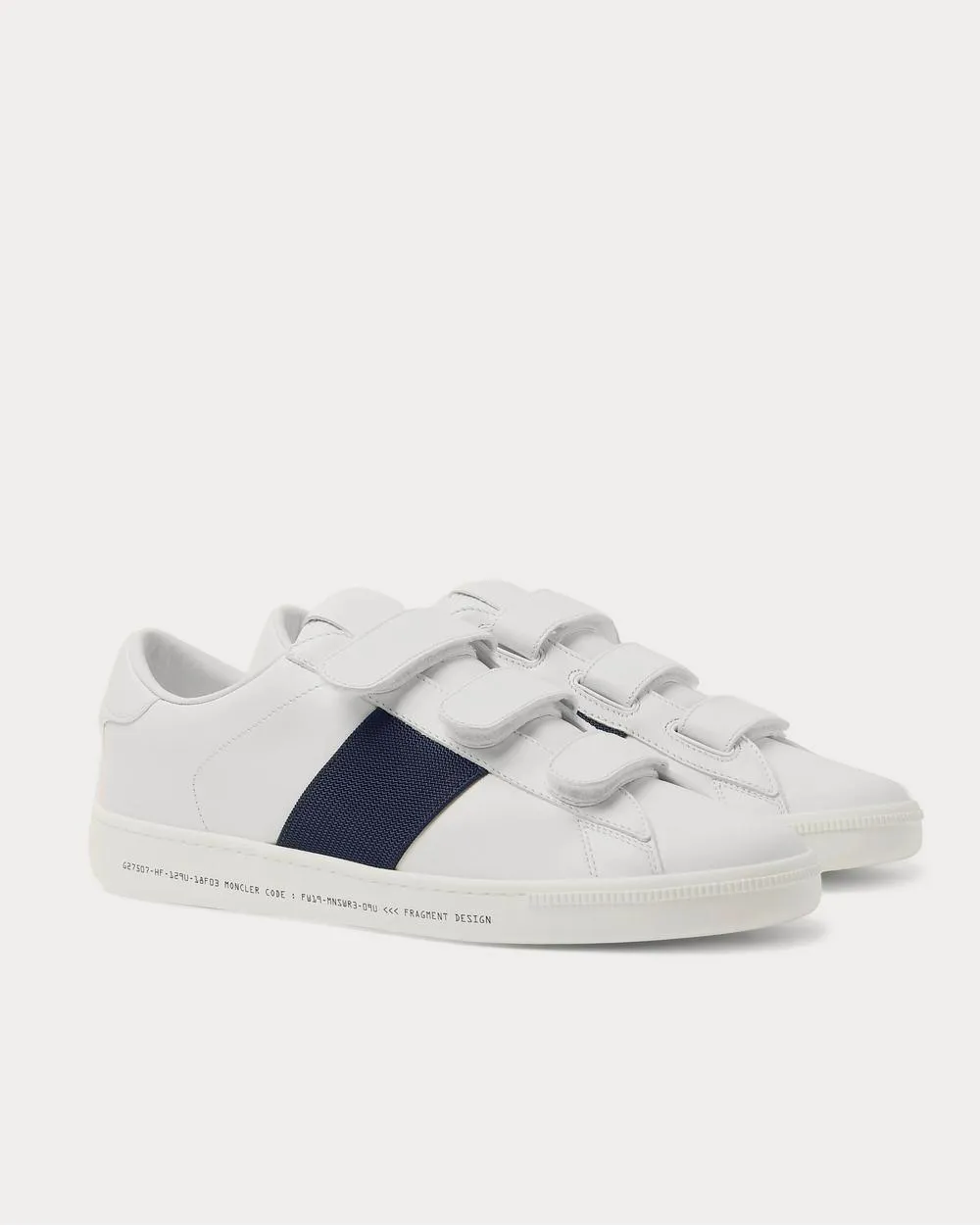Fragment Webbing-Trimmed Leather  White low top sneakers