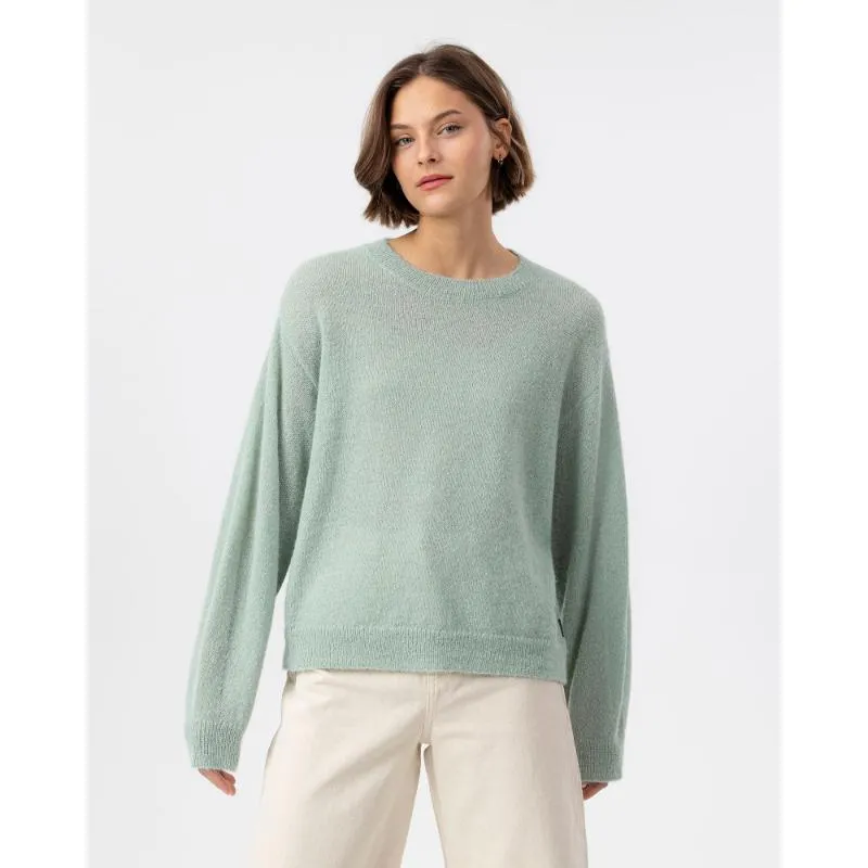 Holebrook Elizabeth Alpaca Ladies Crew Neck Jumper - Mineral Green