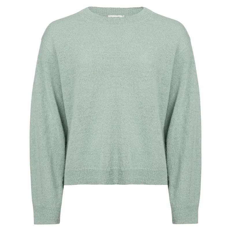 Holebrook Elizabeth Alpaca Ladies Crew Neck Jumper - Mineral Green