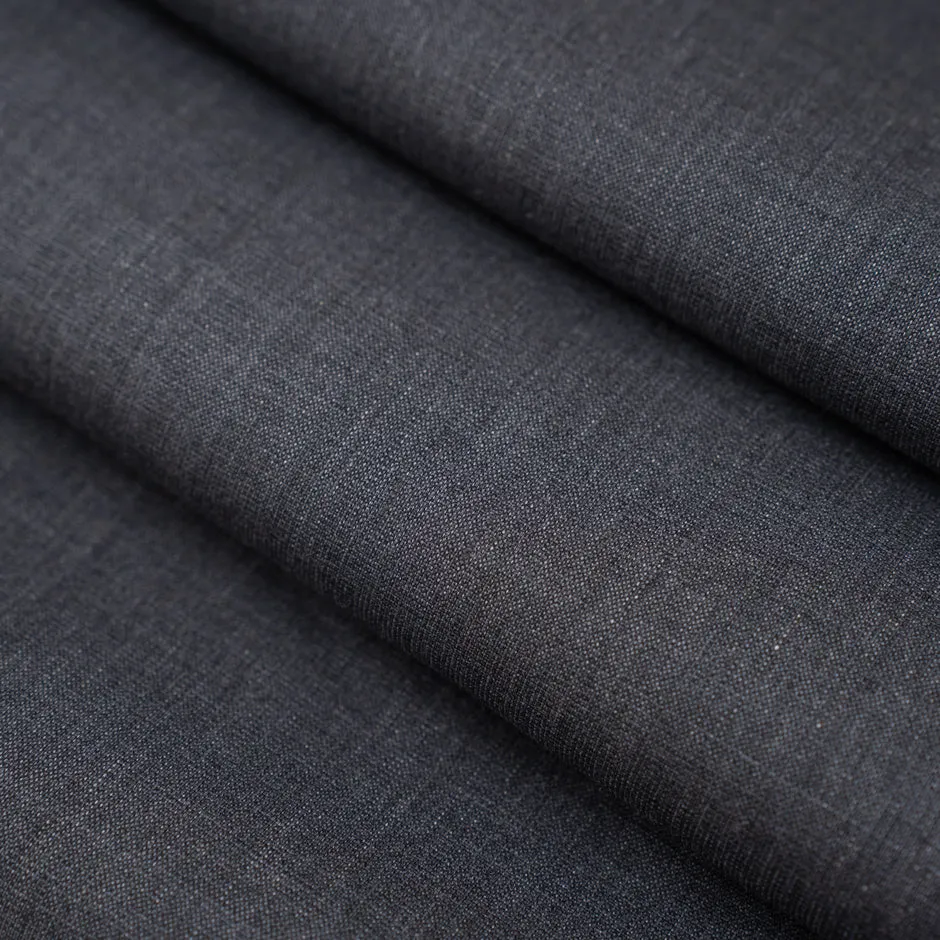 Light Wool Dark Gray Fabric - Sample