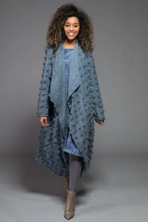 Nellore Jacket in Hand Dyed & Beautifully Woven Tusser Wool- Only L/XL 14 To 18 Left