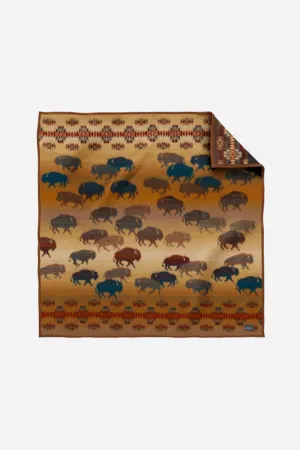 Pendleton Woolen Mills Napped Jacquard Throw in Prairie Rush Hour Rustic