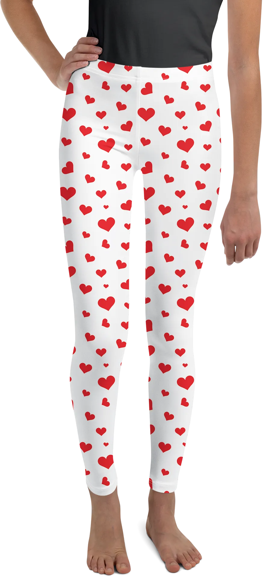 Red Hearts Youth Leggings