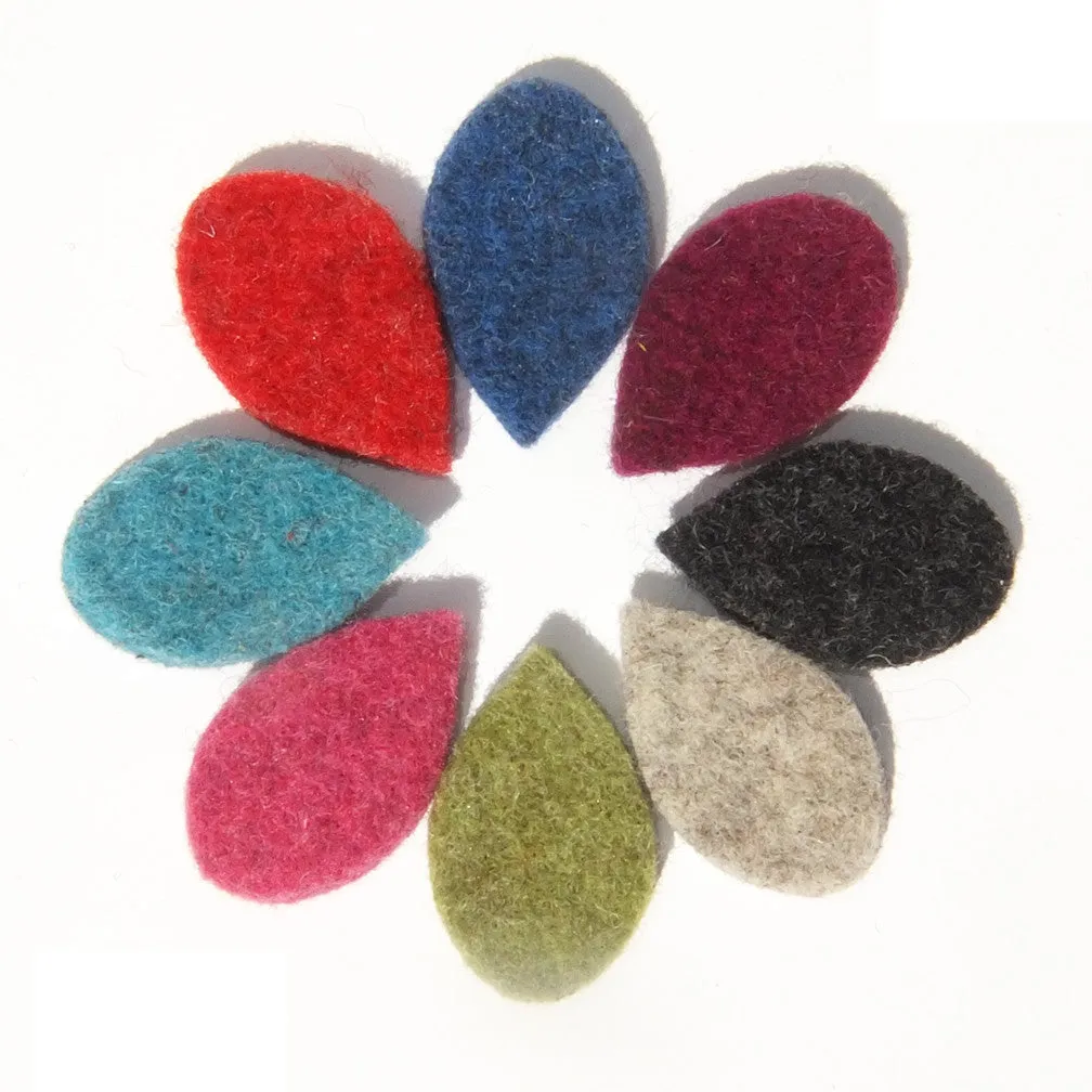 Thick Wool Felt Petals