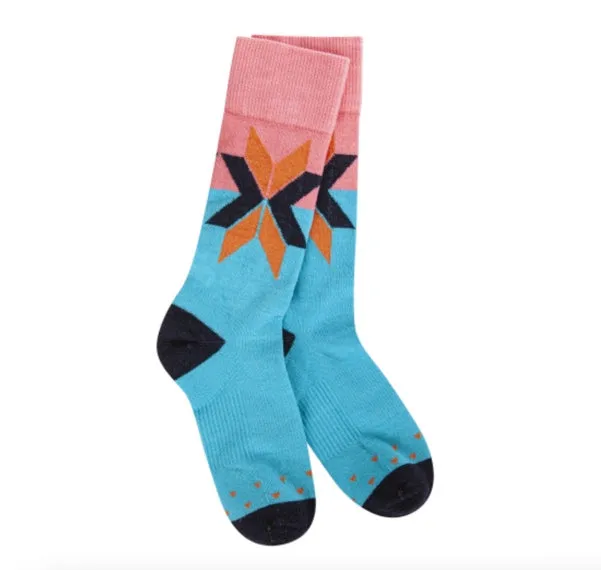 Turquoise Crew Sock