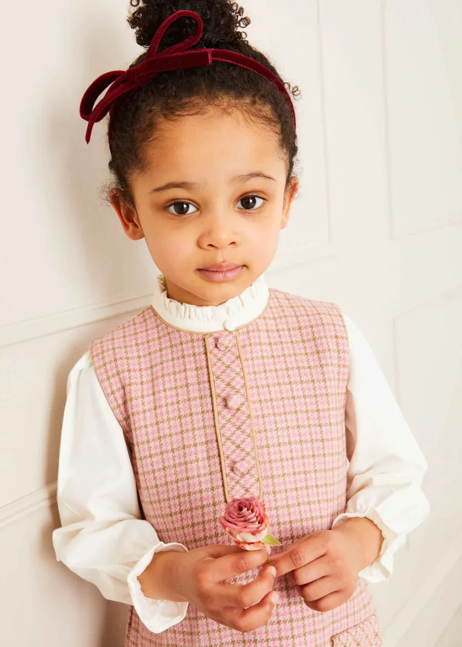 Warwick Sleeveless Pinafore Dress in Pink (12mths-10yrs)