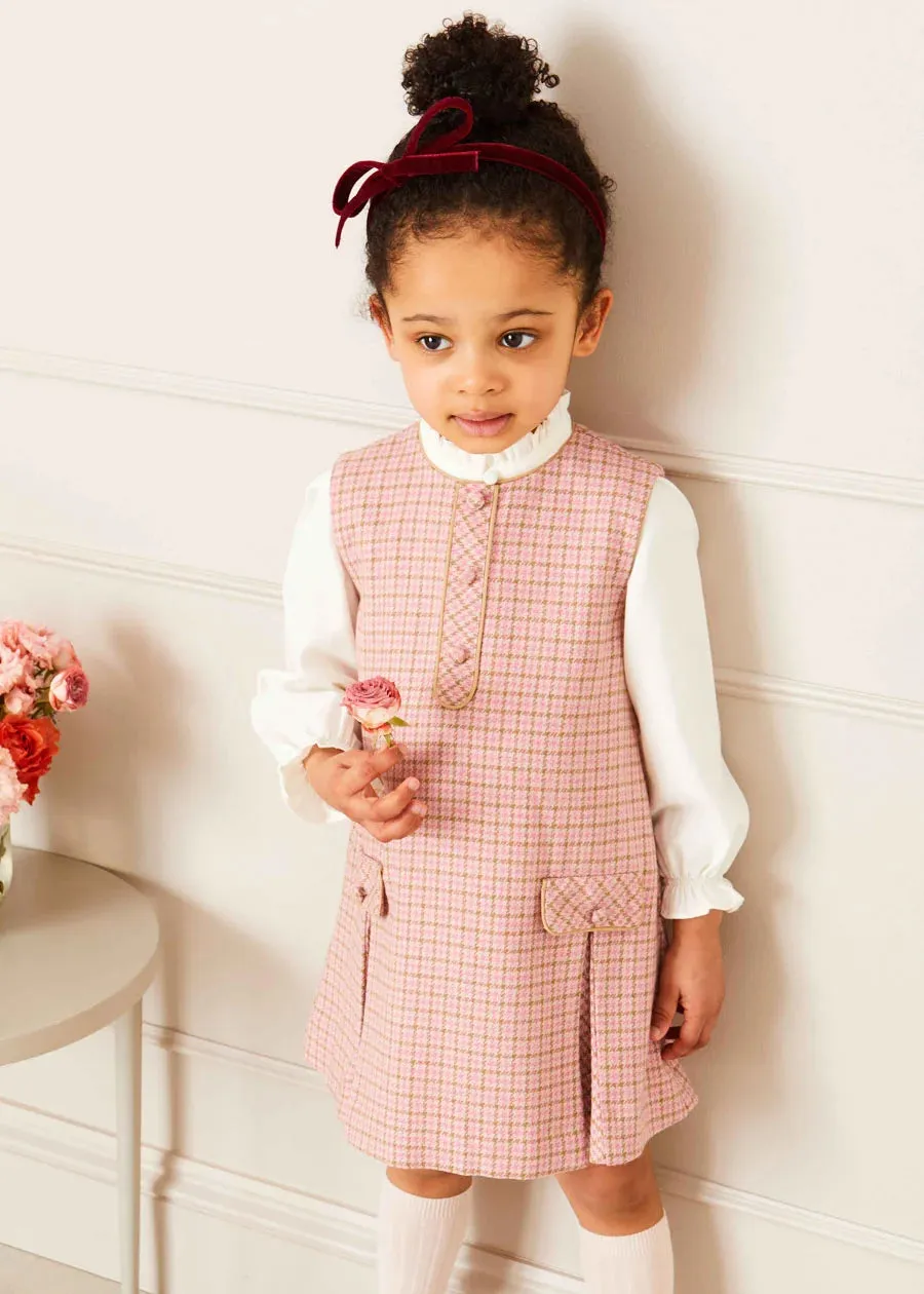 Warwick Sleeveless Pinafore Dress in Pink (12mths-10yrs)