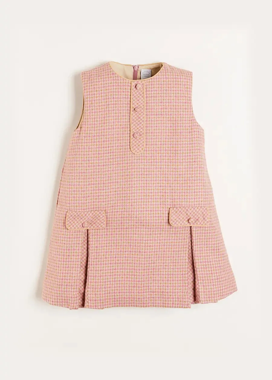 Warwick Sleeveless Pinafore Dress in Pink (12mths-10yrs)